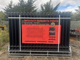 Image of a used Galvanised Iron Site Fence Panels