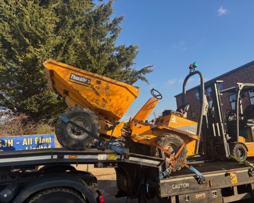 THWAITES 3TON DUMPER SOLD TO WINNING BIDDER IN THE UK